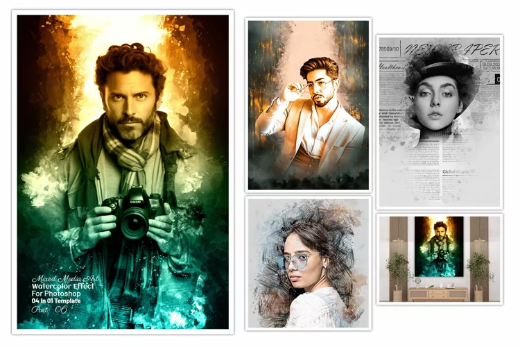 Mixed Art Photo Effect