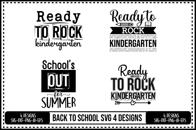 Back to School Svg 4 Designs