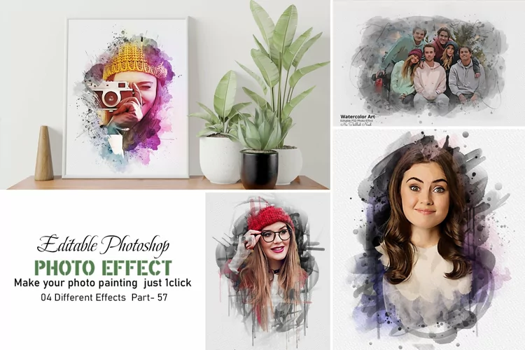 Realistic Painting Watercolor Photo