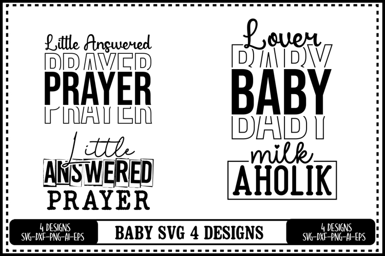 Funny Baby Svg 4 Designs, Baby Shower Svg, Newborn Svg