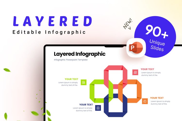 Layered Business Infographic Presentation Template example image 1