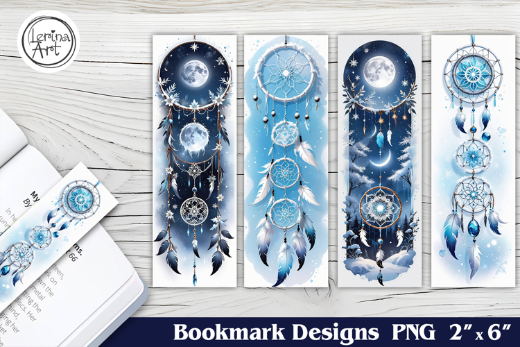 Christmas Dreamcatcher Printable Bookmark 4 PNG