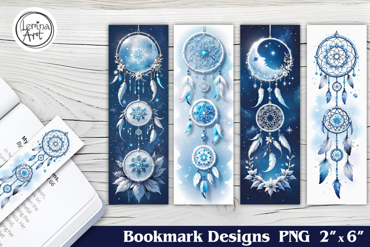 Christmas Dreamcatcher Printable Bookmark 4 PNG