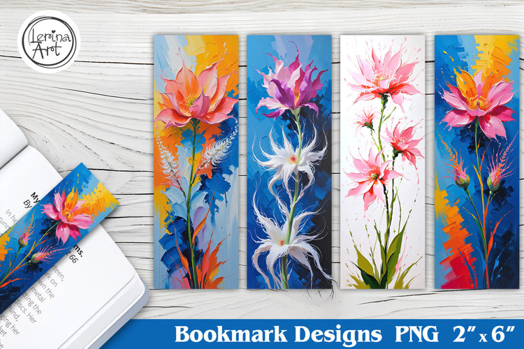 Flower Printable Bookmark 4 PNG / Peony