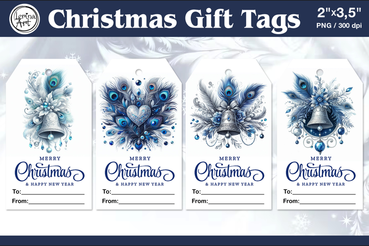 Christmas Gift Tags|Christmas Bell| PNG Sublimation