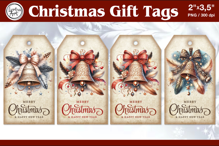 Christmas Gift Tags|Christmas Bell| PNG Sublimation