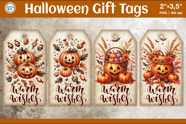 Thanksgiving Gift Tags| Halloween Gift Tags| Pumpkin | PNG