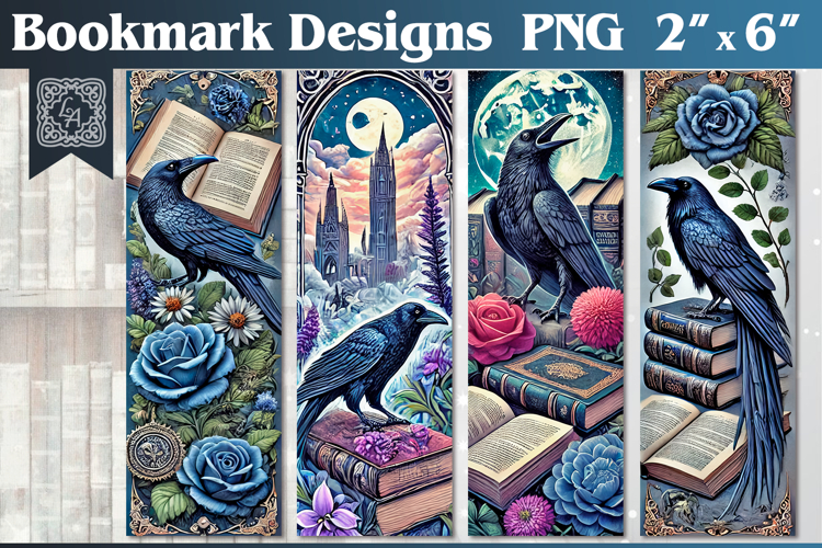 Gothic Printable Bookmark 4 PNG