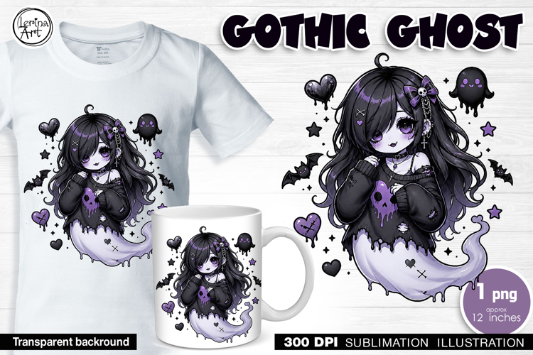Halloween / Cute Halloween Ghost / Sublimation design / PNG