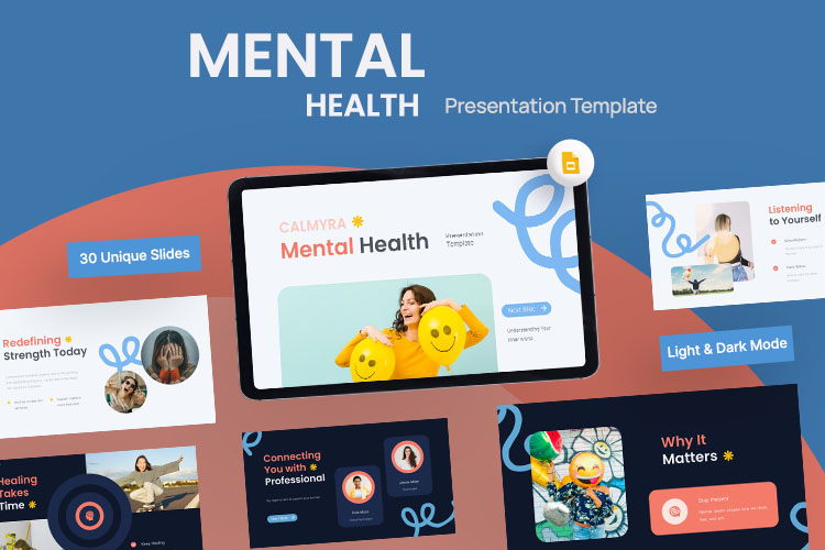 Calmyra - Mental Health Google Slides