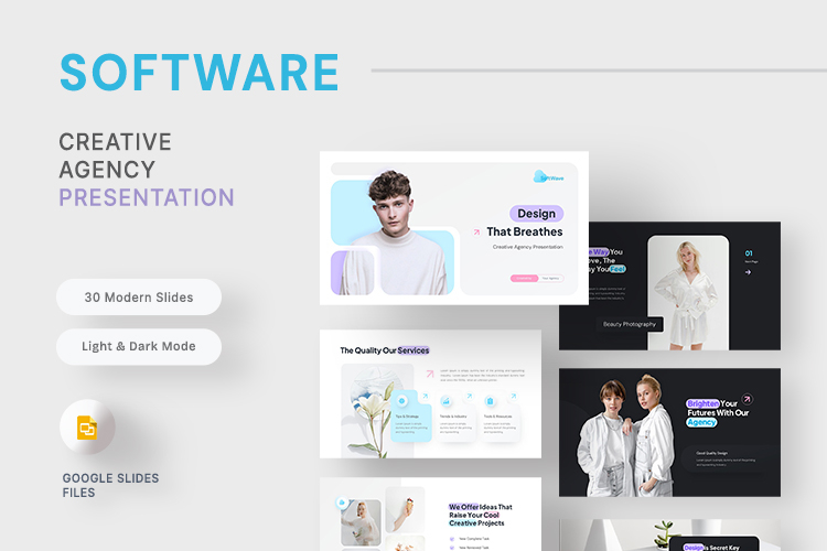 SoftWave - Creative Agency Google Slides Template