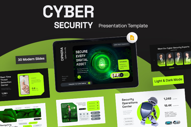 Ciphera - Cyber Security Google Slides Template