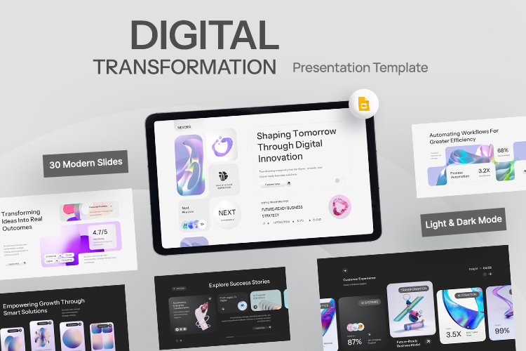 Nexora - Digital Transformation Google Slides Template
