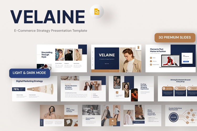 Velaine - E-Commerce Strategy Google Slides Template