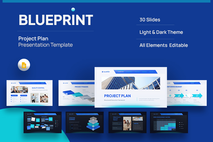 Blueprint - Project Plan Google Slides Template