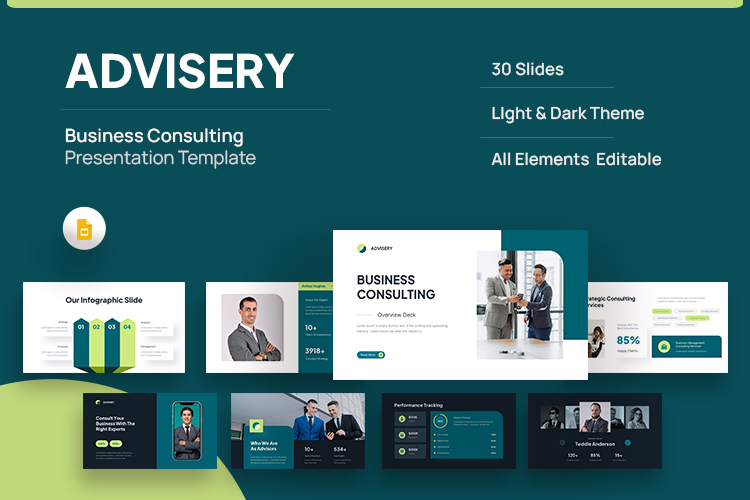 Advisery - Business Consulting Google Slides