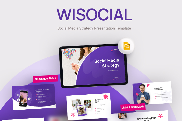 Wisocial Social Media Strategy Google Slides