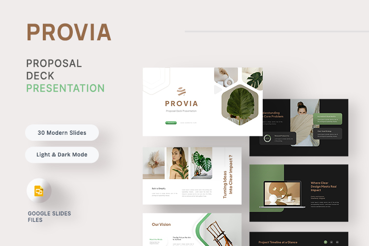 Provia - Proposal Deck Google Slides Template