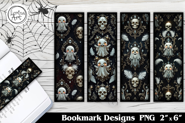 Ghosts Printable Bookmark 4 PNG
