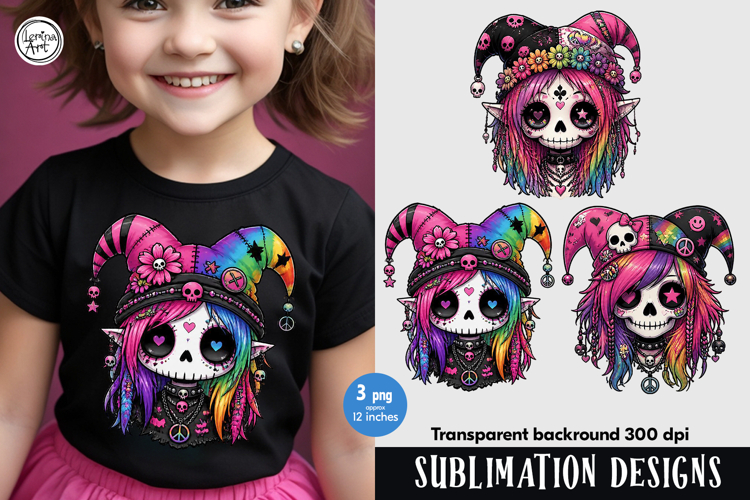 Halloween Joker. Emo. PNG sublimation