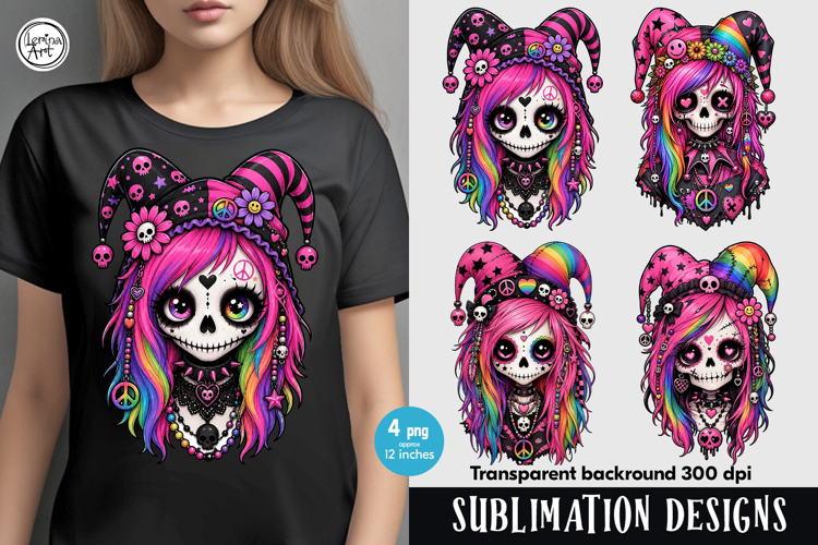 Halloween Joker. Emo. PNG sublimation