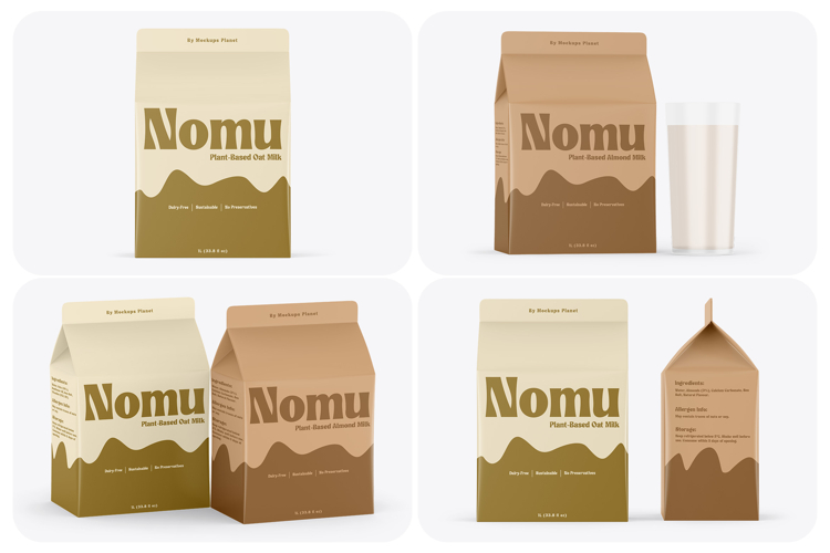 Milk Carton Mockups