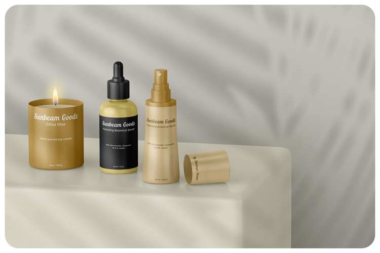 Skin Care Set Mockup