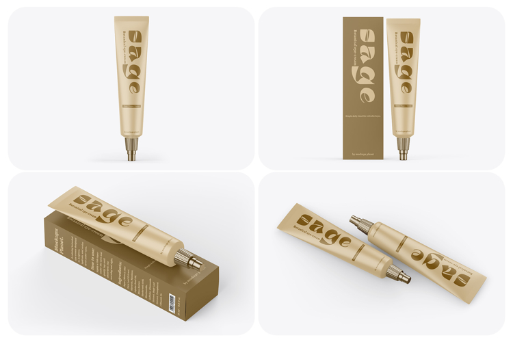 Tube with Box Mockups