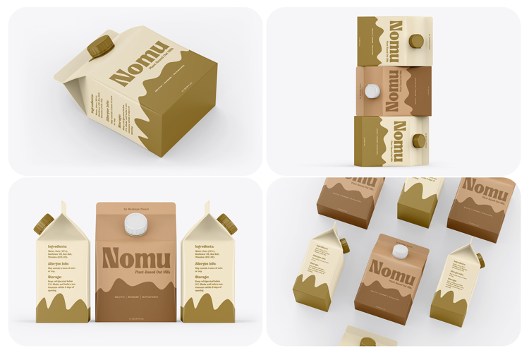 Milk Carton Mockups