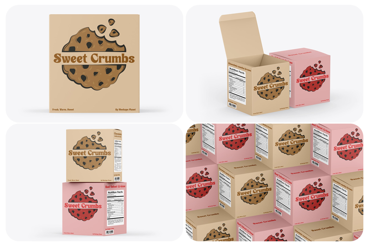 Paper Box Mockups
