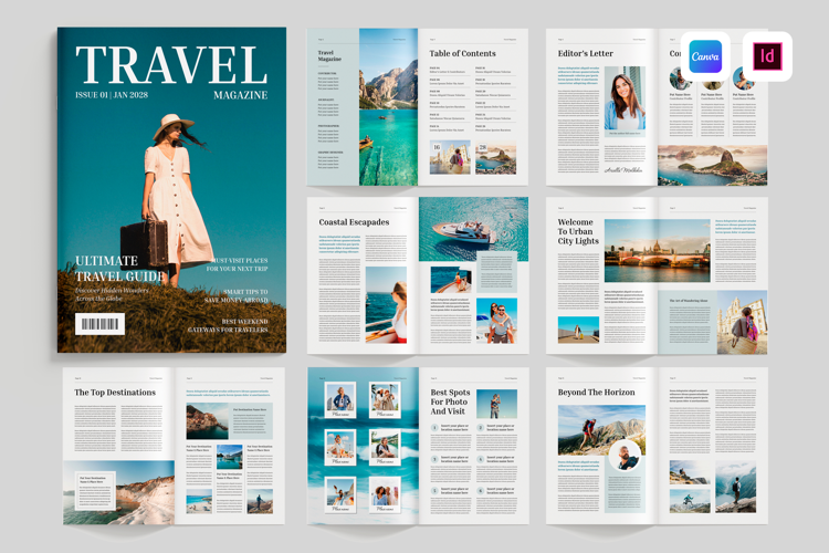 Magazine Layout | Canva & InDesign