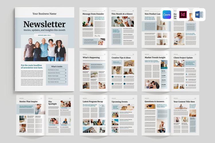 Business Newsletter Template Image 10