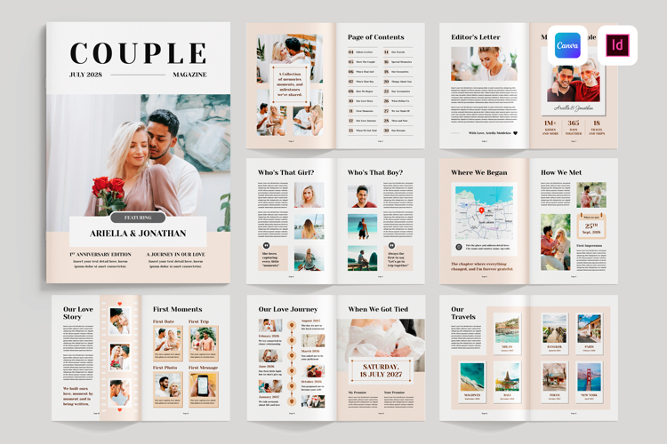 Couples Magazine Template