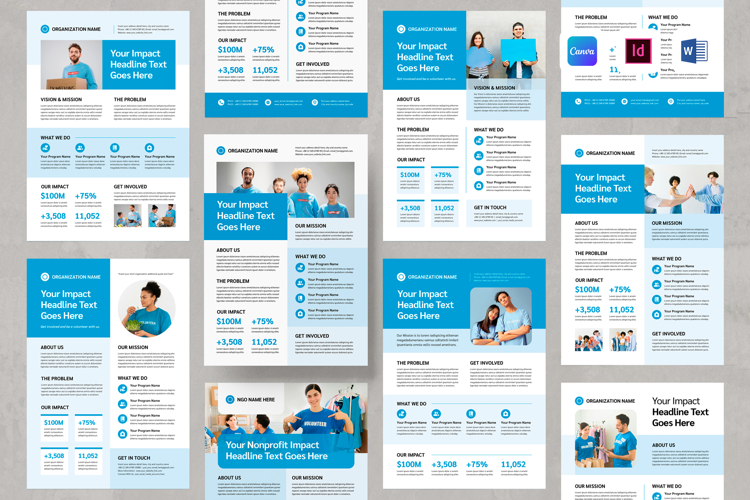 Nonprofit One Pager Template