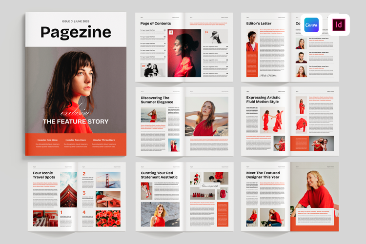 Magazine Design| Canva & InDesign