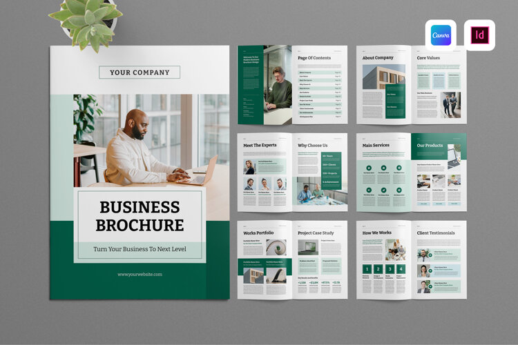 Brochure Template | Canva & InDesign example image 1