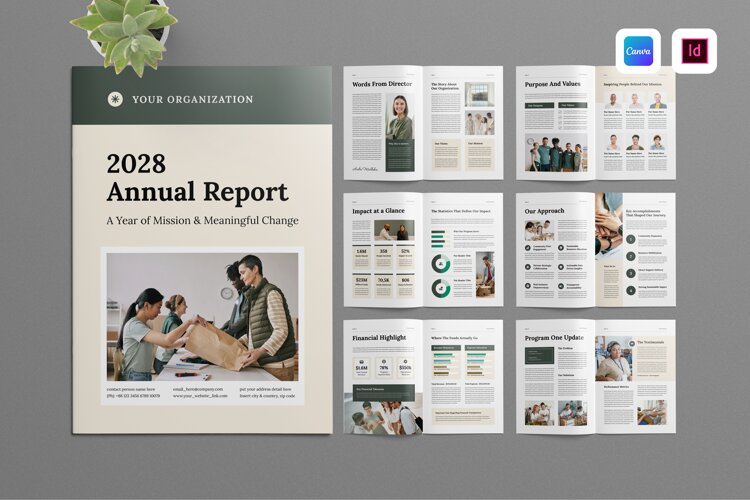 Nonprofit Annual Report example image 1