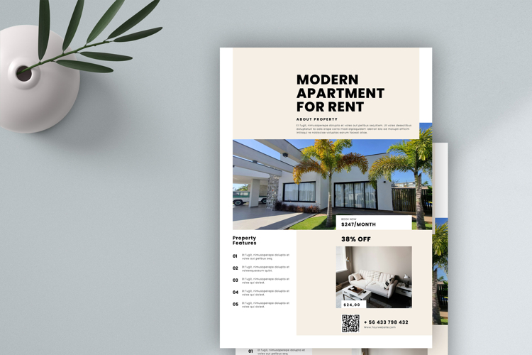 Apartement Flyer for Rent Template