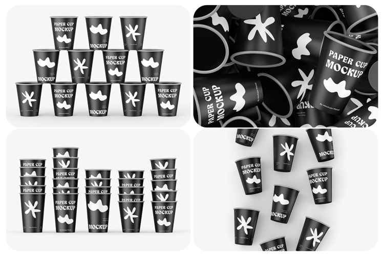 Paper Cups Mockup