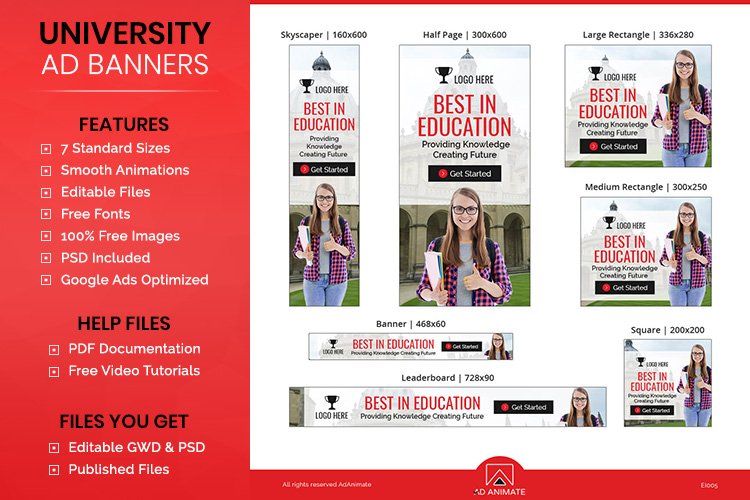 Education & Institute - Tuition Class Banner EI005 example image 1
