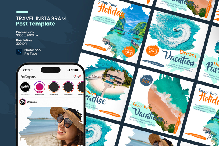Travel - Instagram Post Template