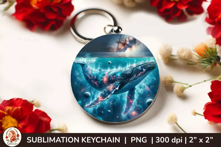 Wild Animal, Round Keychain, 3d keychain, Galaxy