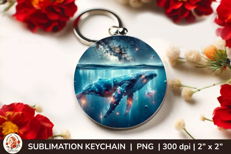 Wild Animal, Round Keychain, 3d keychain, Galaxy