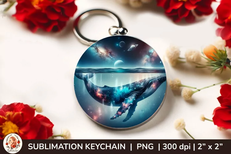 Wild Animal, Round Keychain, 3d keychain, Galaxy
