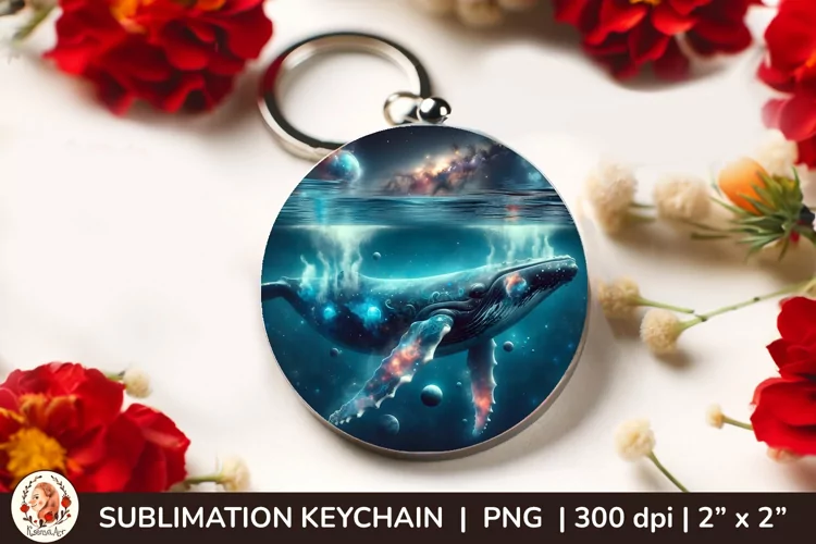 Wild Animal, Round Keychain, 3d keychain, Galaxy