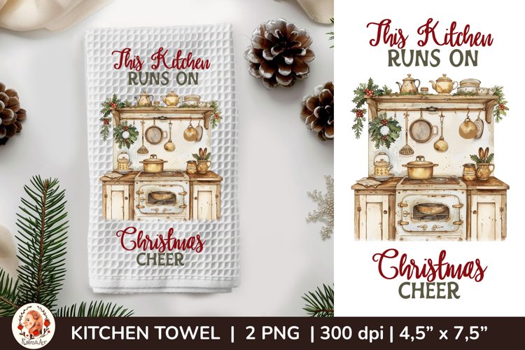 Kitchen Towel Sublimation, Christmas Sublimation, Dish Towel