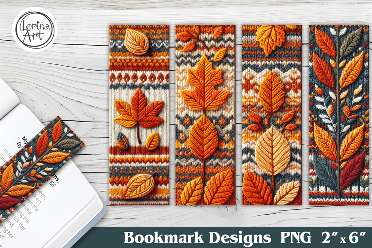 Knitted Bookmarks Printable Bookmark 4 PNG