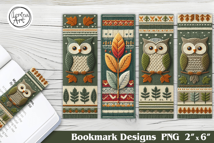 Knitted Bookmarks Printable Bookmark 4 PNG