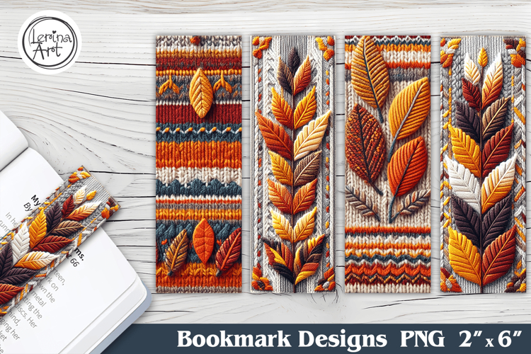 Knitted Bookmarks Printable Bookmark 4 PNG
