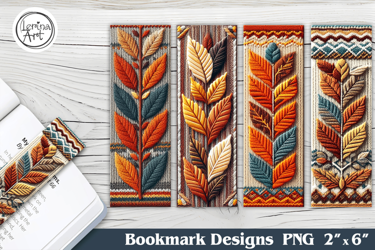 Knitted Bookmarks Printable Bookmark 4 PNG